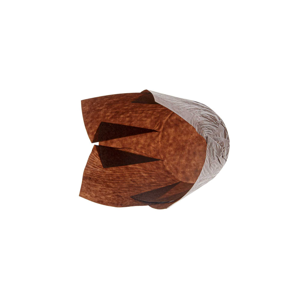 Panificio 4 oz Brown Paper Tulip Baking Cup - Greaseproof - 3 1/2" x 3 1/2" x 3 1/2" - 200 count box