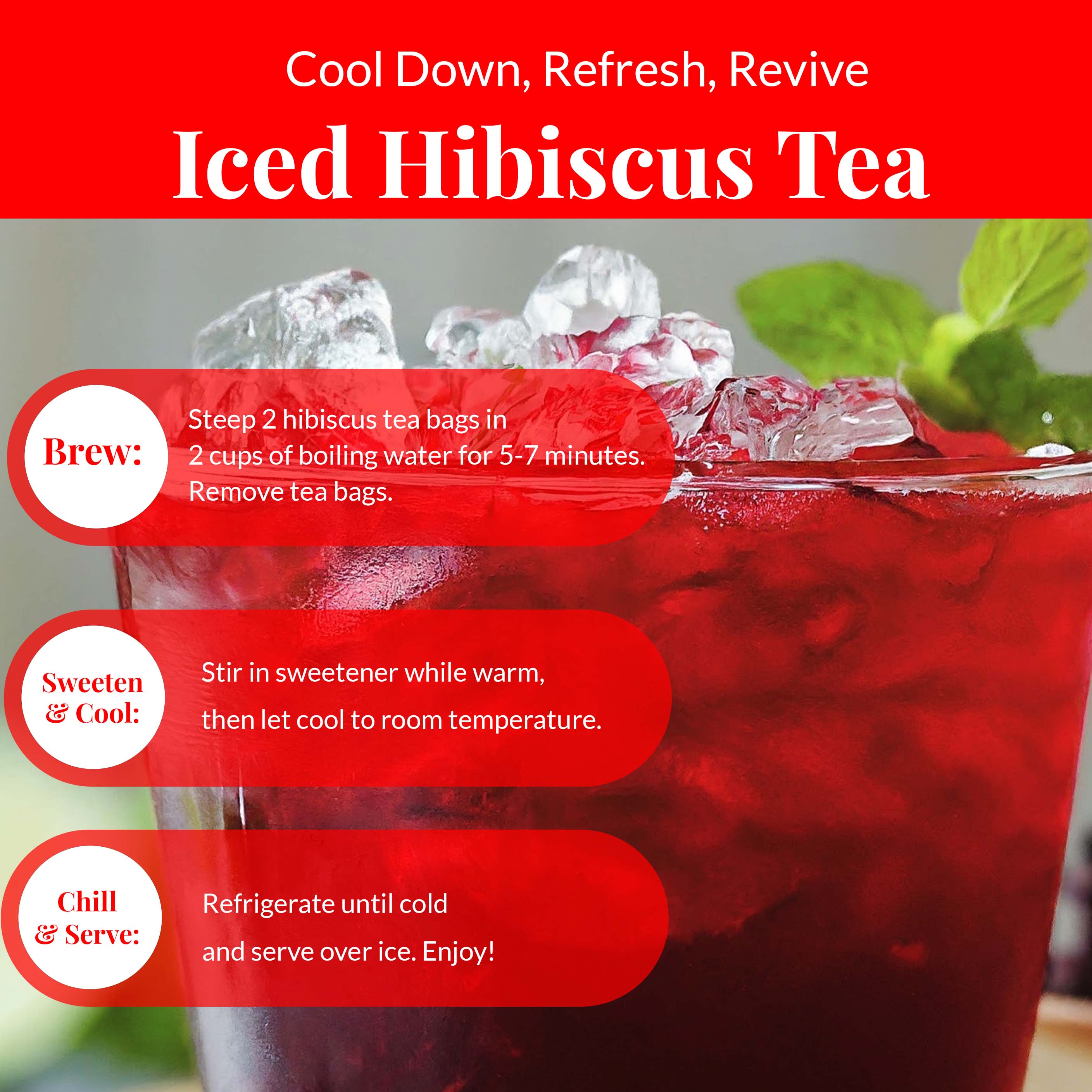 Akshit 50 Hibiscus Ginger Tea Bags – Natural Hibiscus Tea Blend with Hibiscus Flowers & Ginger Root, Stress Relieving & Energy Tea