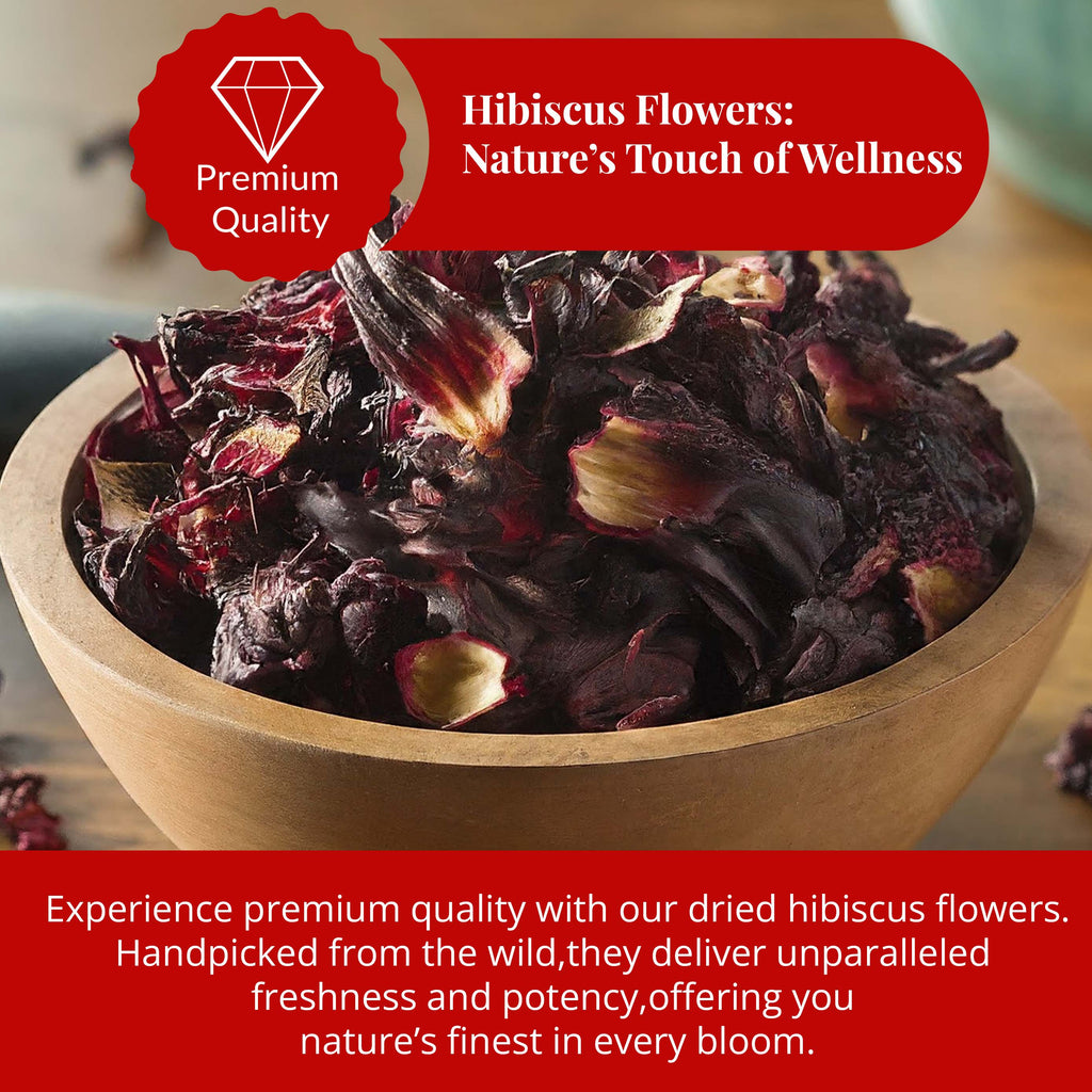Akshit 50 Hibiscus Ginger Tea Bags – Natural Hibiscus Tea Blend with Hibiscus Flowers & Ginger Root, Stress Relieving & Energy Tea